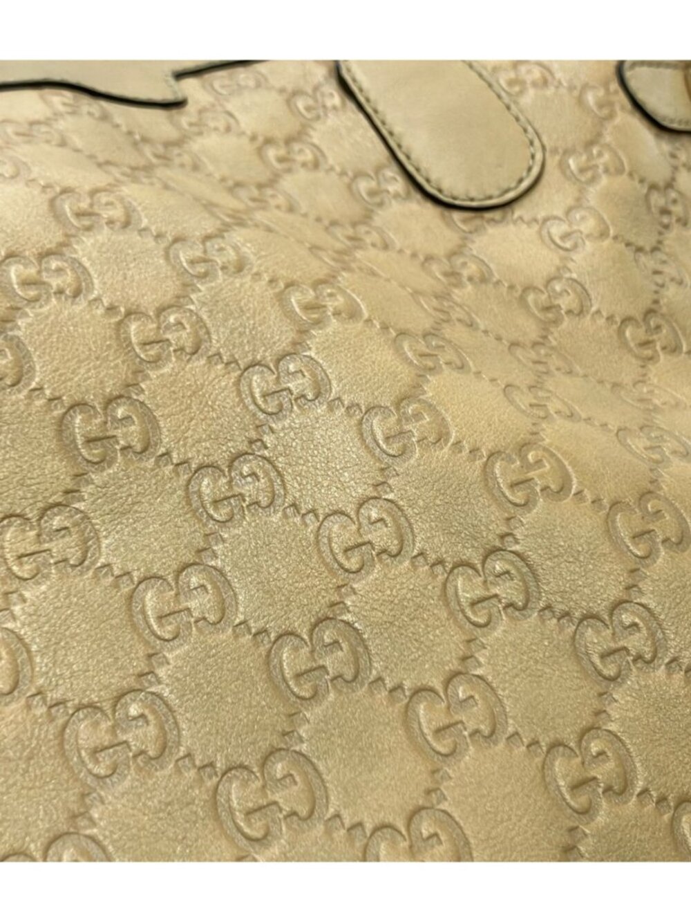 Gucci Tote Bag Guccissima Beige - Picture 7 of 10